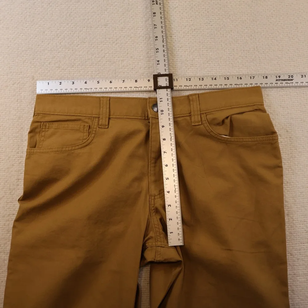 Carhartt Mens 34x32 Work Pants Brown Rugged Flex Relaxed Fit Canvas BN2517-M